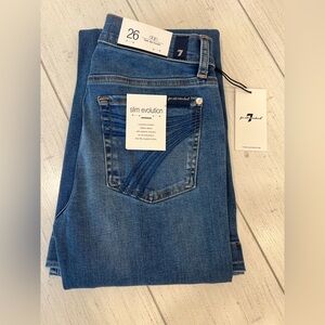 7 For All Mankind Dojo Original Jeans Women's Flare Leg Trousers NWT Size 26